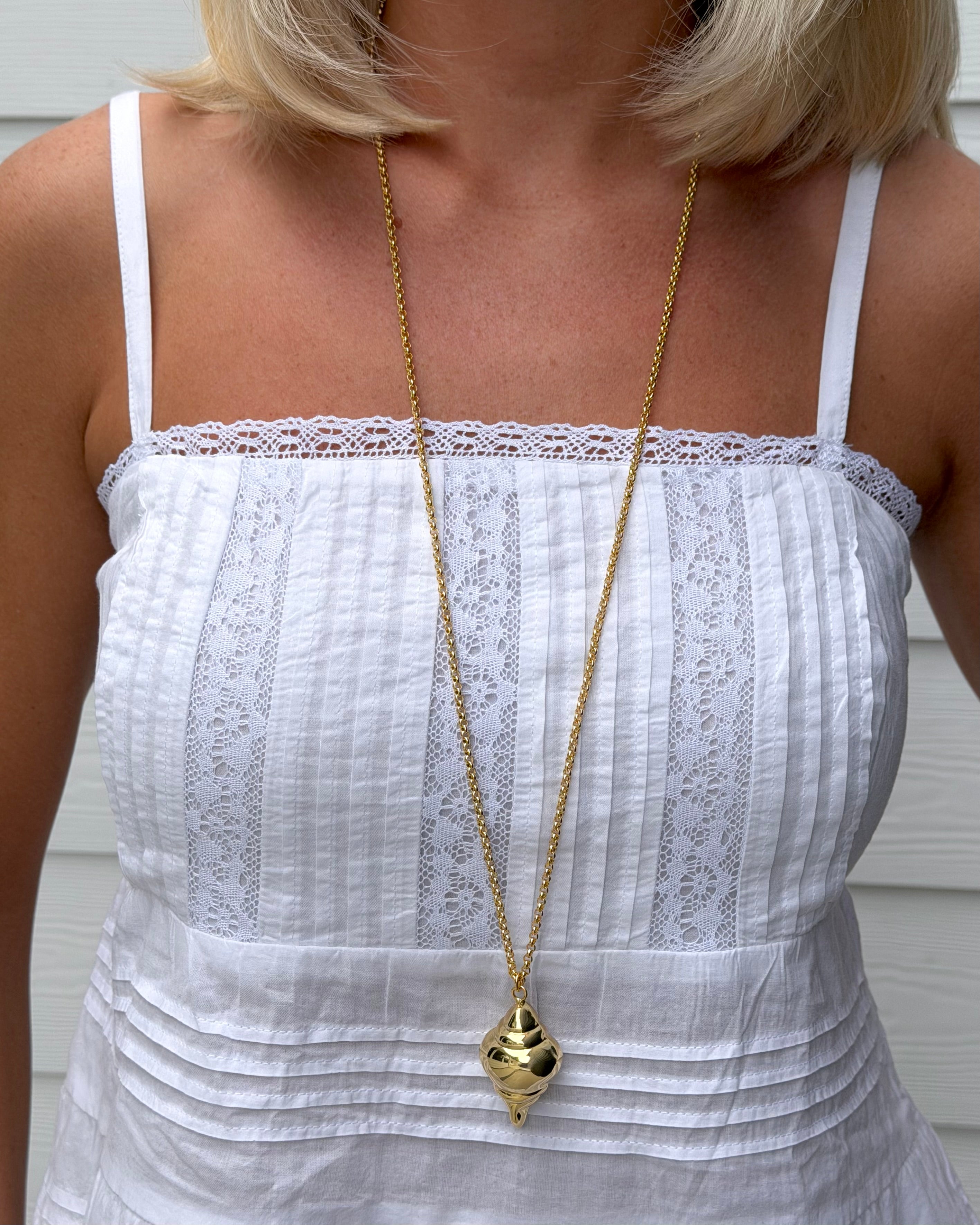Golden Conch Necklace