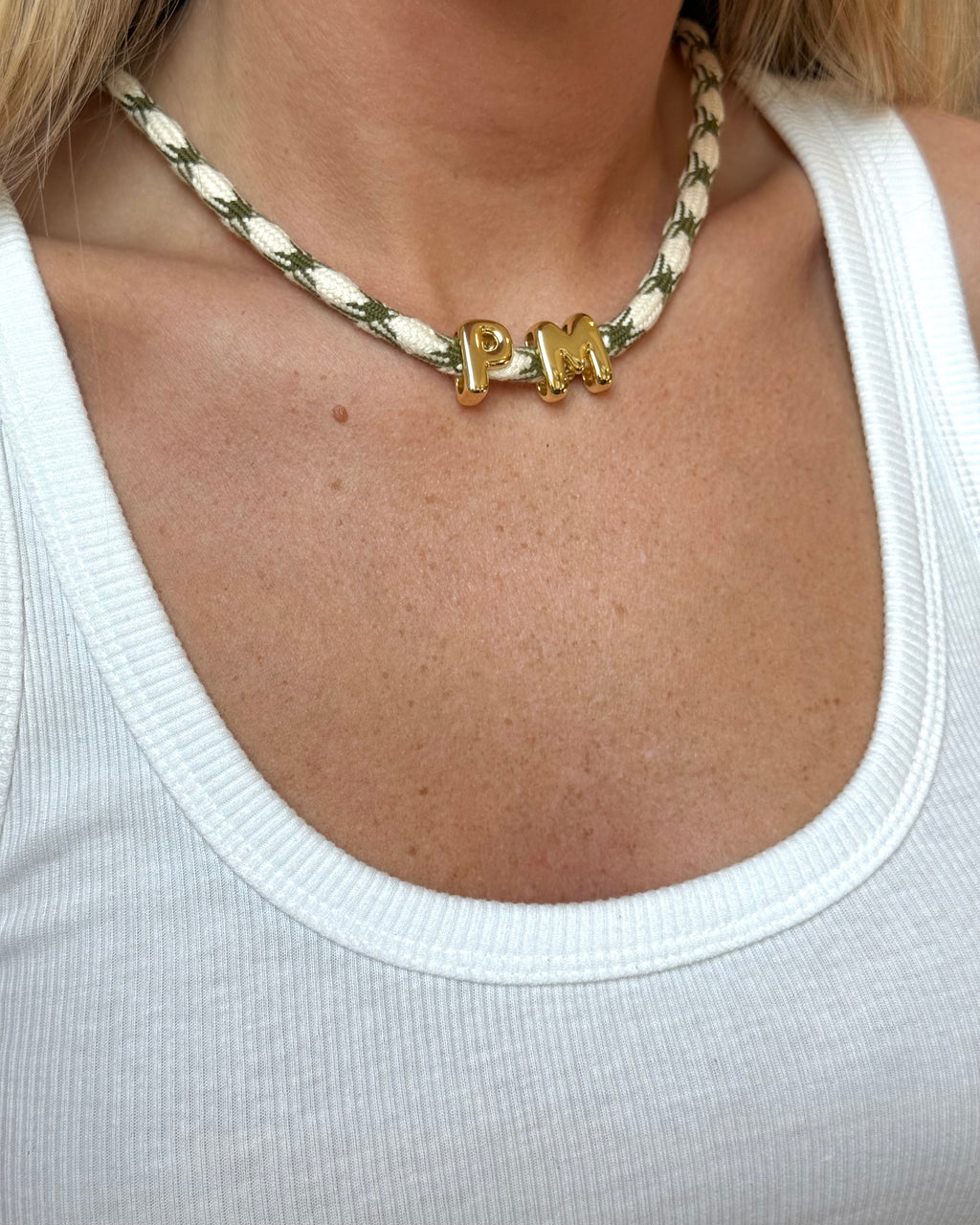 Paracord Initial Necklace