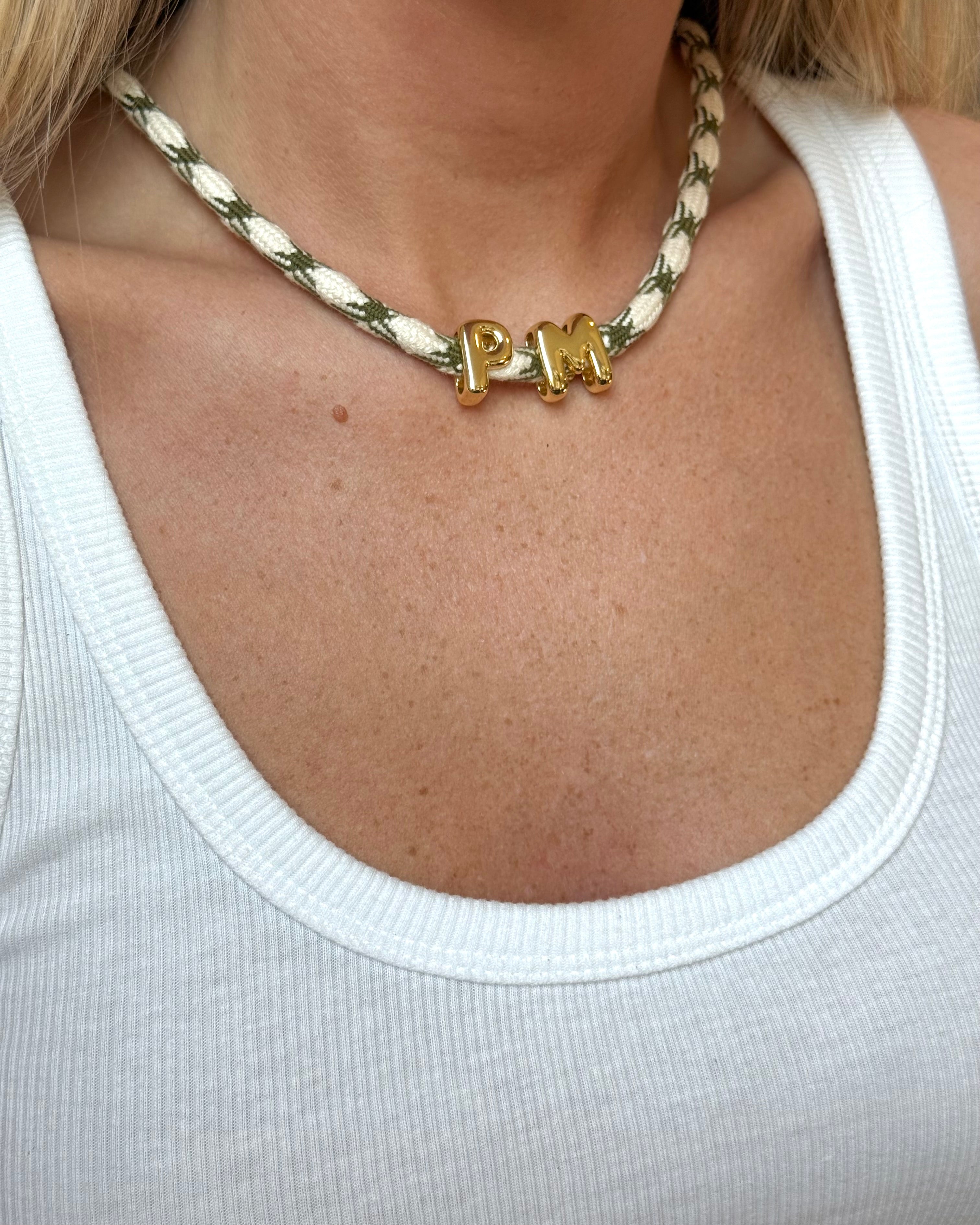 Paracord Initial Necklace