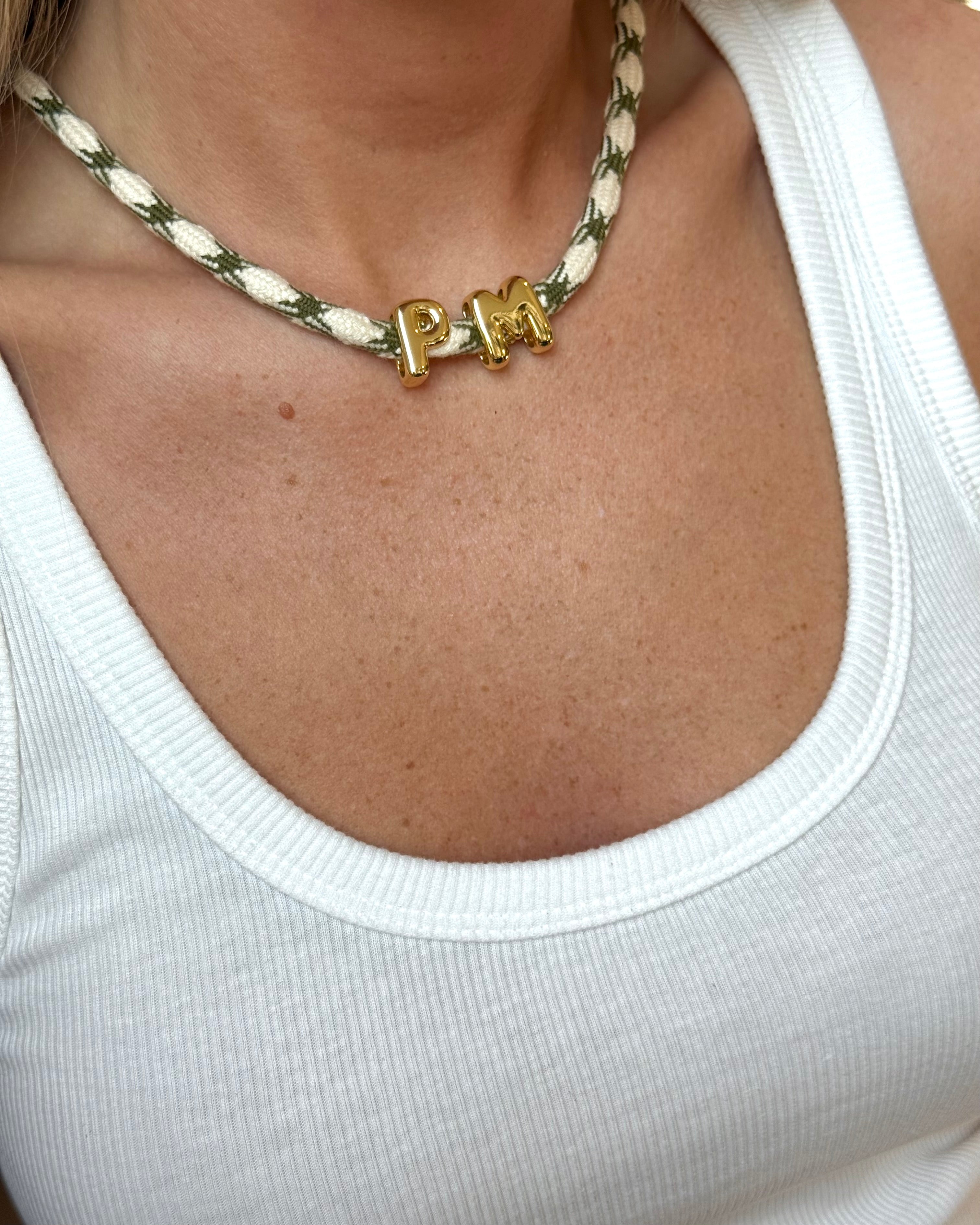 Paracord Initial Necklace