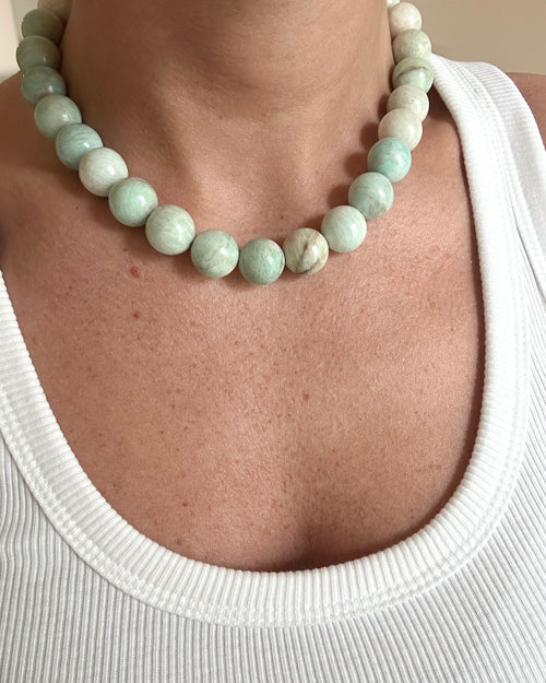 Big Chunky Choker - Amazonite